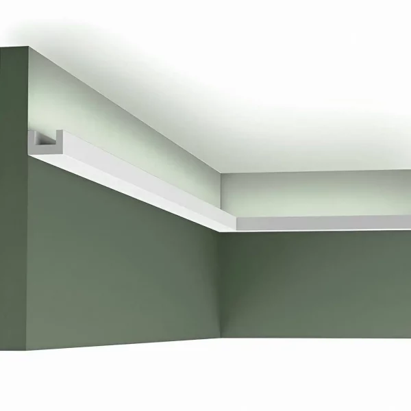 Perfil Pared Moldura Sintetica Blanca 2000mm
