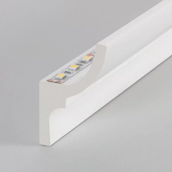 Perfil Pared Cornisa Sintetica Blanca 2000mm