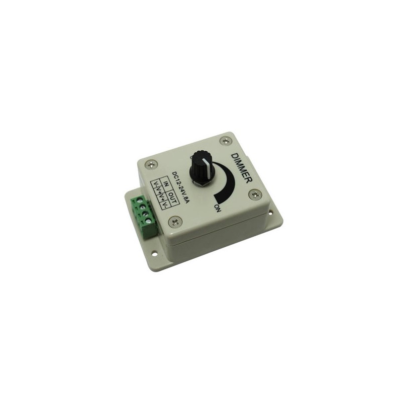 REGULADOR DIMER LED 12/24W MONOCOLOR SUP.C/POTENCIOMETRO