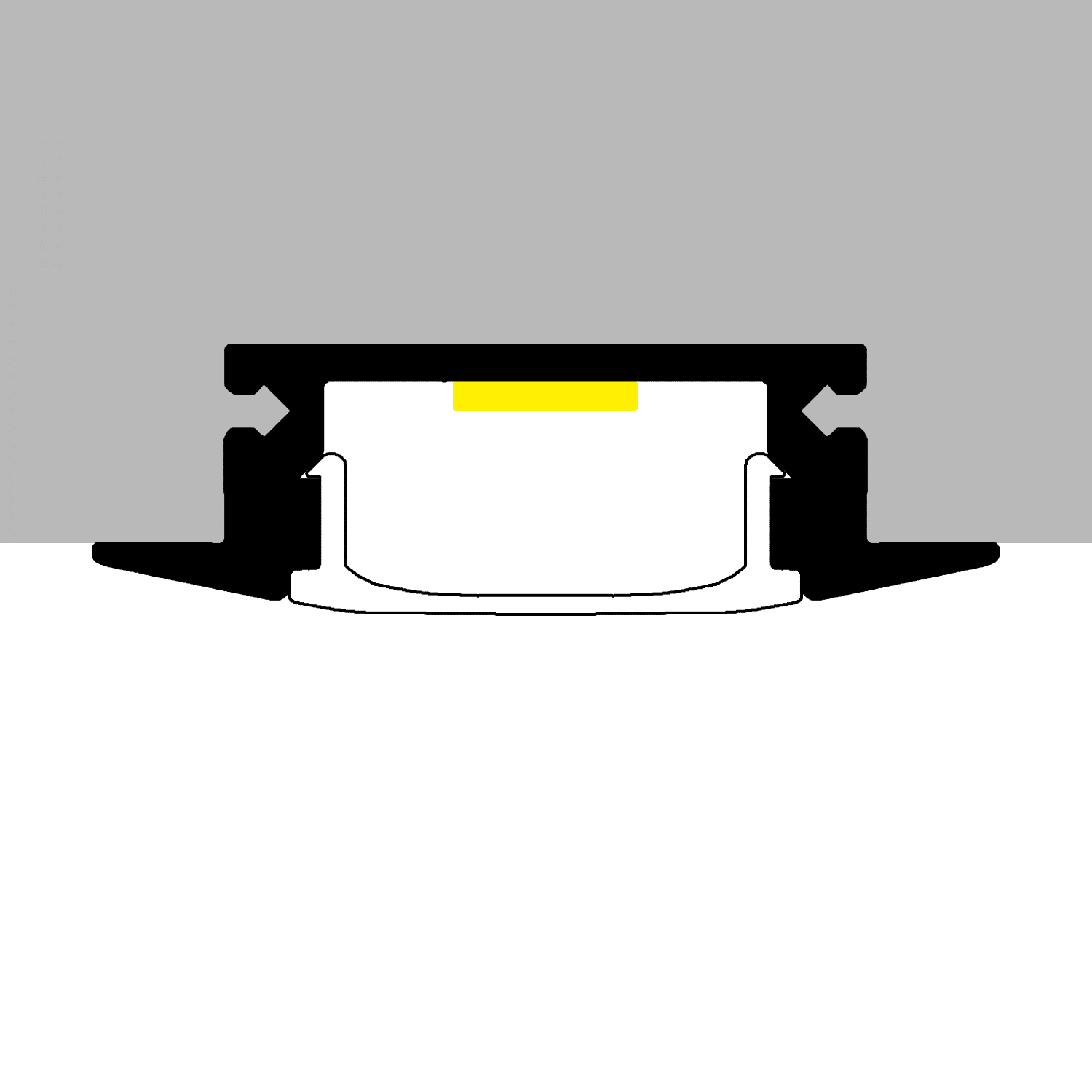 Perfil Barra de Aluminio Empotrar 2 Metros - Imagen 3
