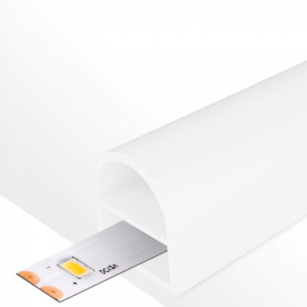 Perfil Funda Silicona Blanca 1 Metro para Tira de Led