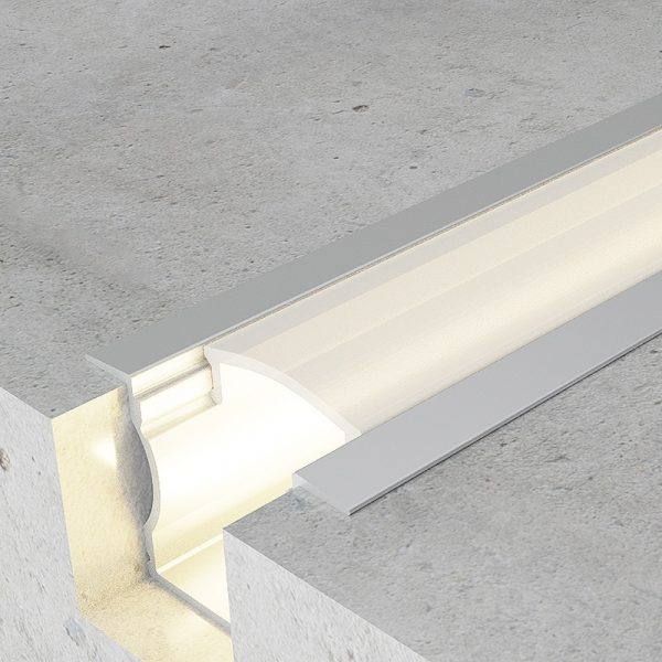 Perfil Tira de Led 220v Empotrar Doble Fondo 2 Metros
