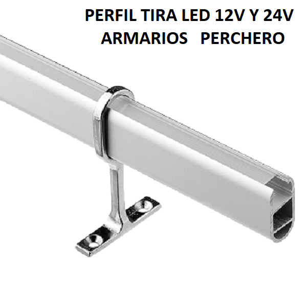 Perfil Armario Tira Led 12 ó 24v 2 Metros