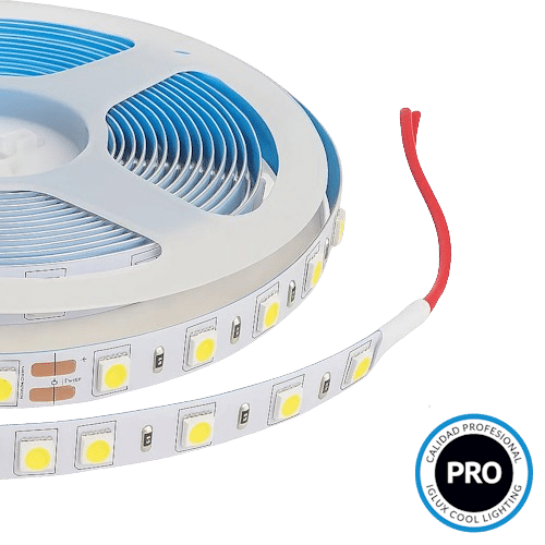 Tira de Led 5 Metros 24V Dc 12W Smd 5050 Ip20