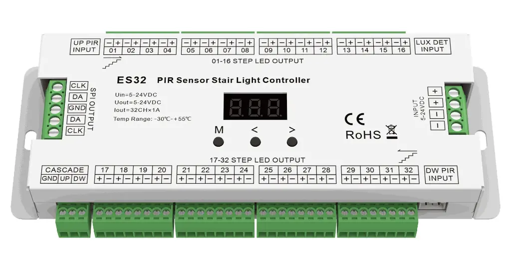 Controlador para escalera con sensor PIR