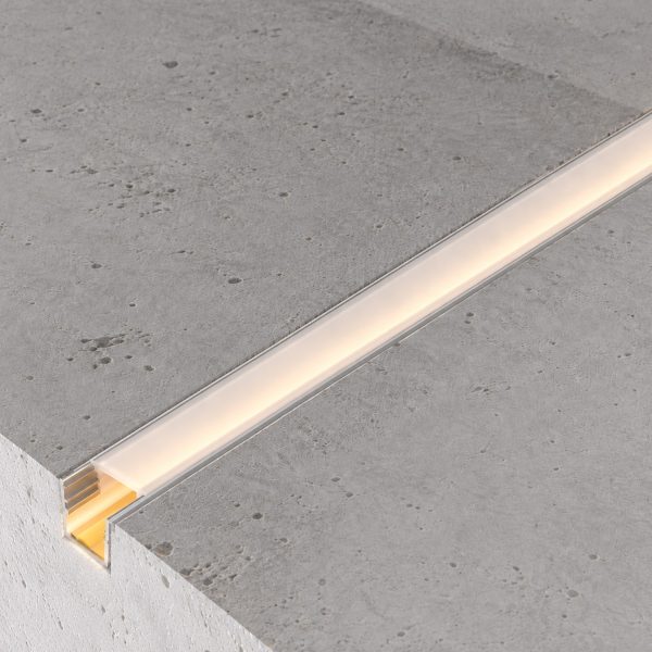 Perfil Aluminio Empotrado Muebles con Tira Led  Diseñados para instalación en Muebles - 2 Metros